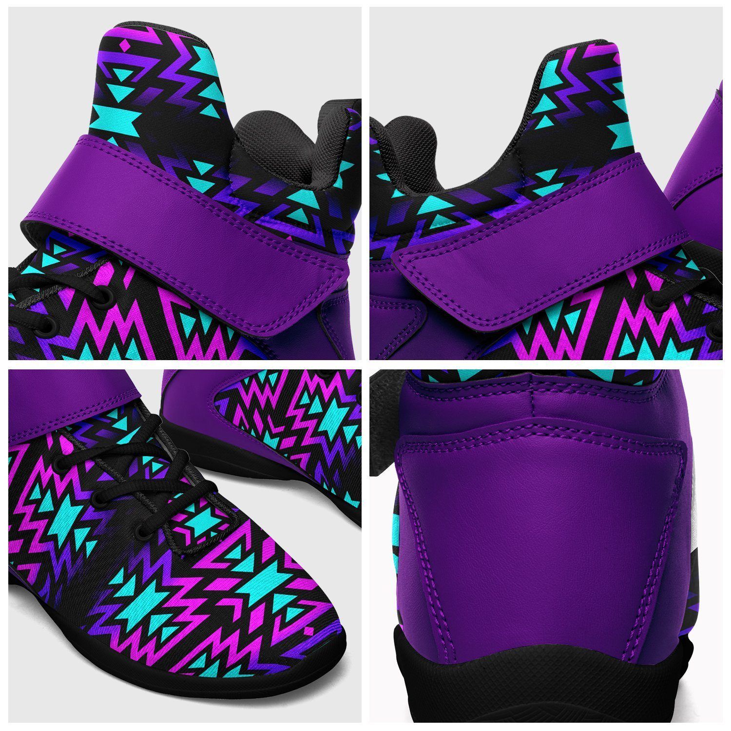 Black Fire Winter Sunset Kid's Ipottaa Basketball / Sport High Top Shoes 49 Dzine