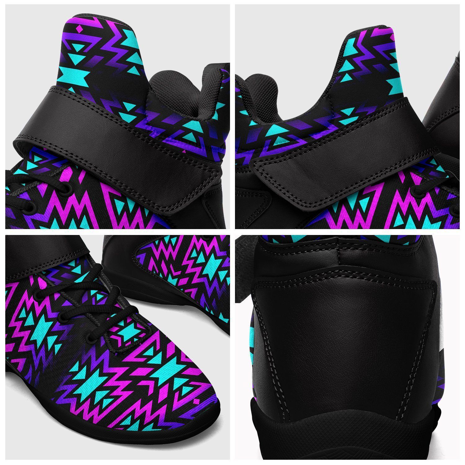 Black Fire Winter Sunset Kid's Ipottaa Basketball / Sport High Top Shoes 49 Dzine