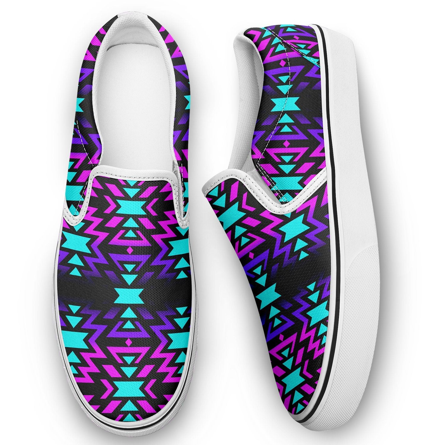 Black Fire Winter Sunset Otoyimm Canvas Slip On Shoes 49 Dzine