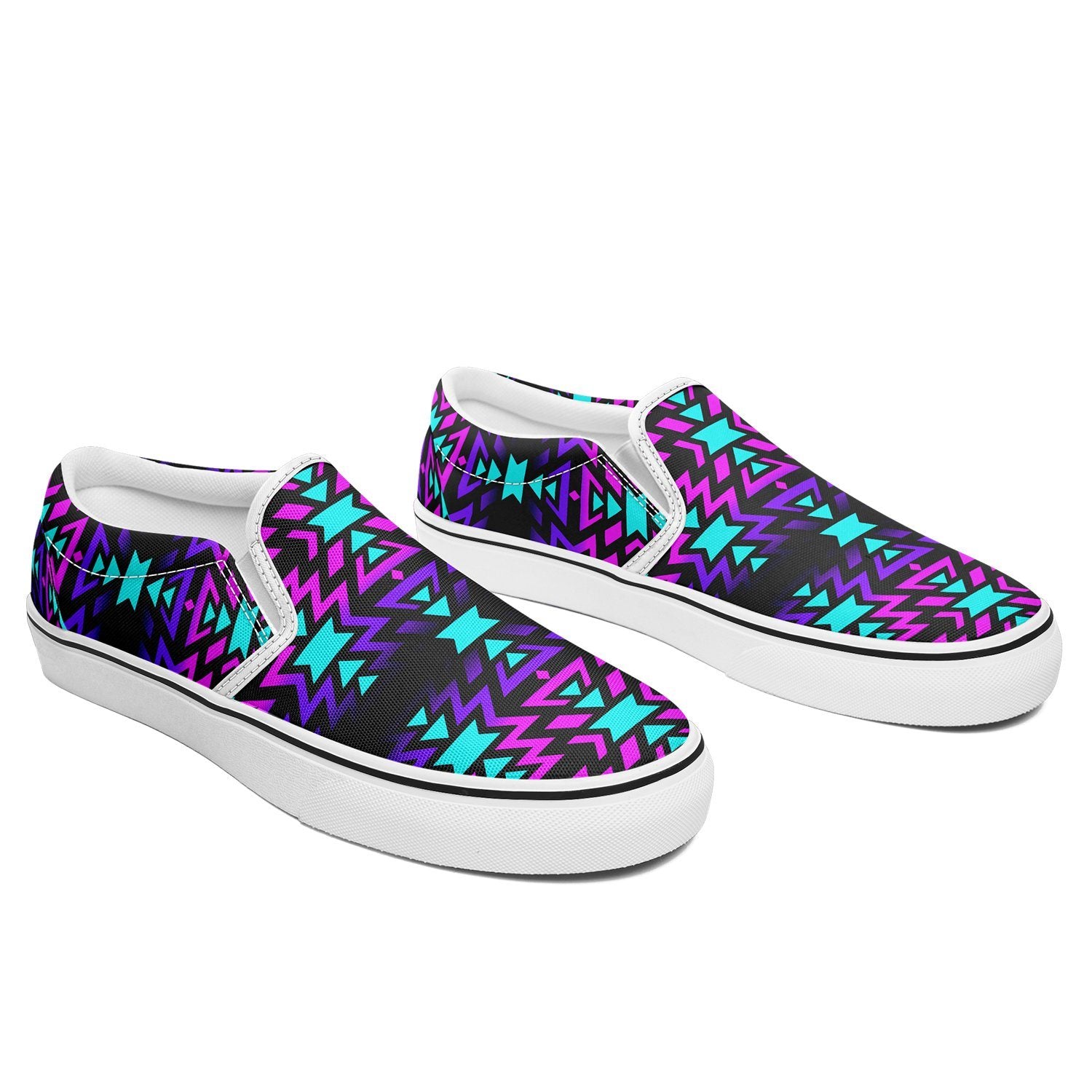 Black Fire Winter Sunset Otoyimm Canvas Slip On Shoes 49 Dzine