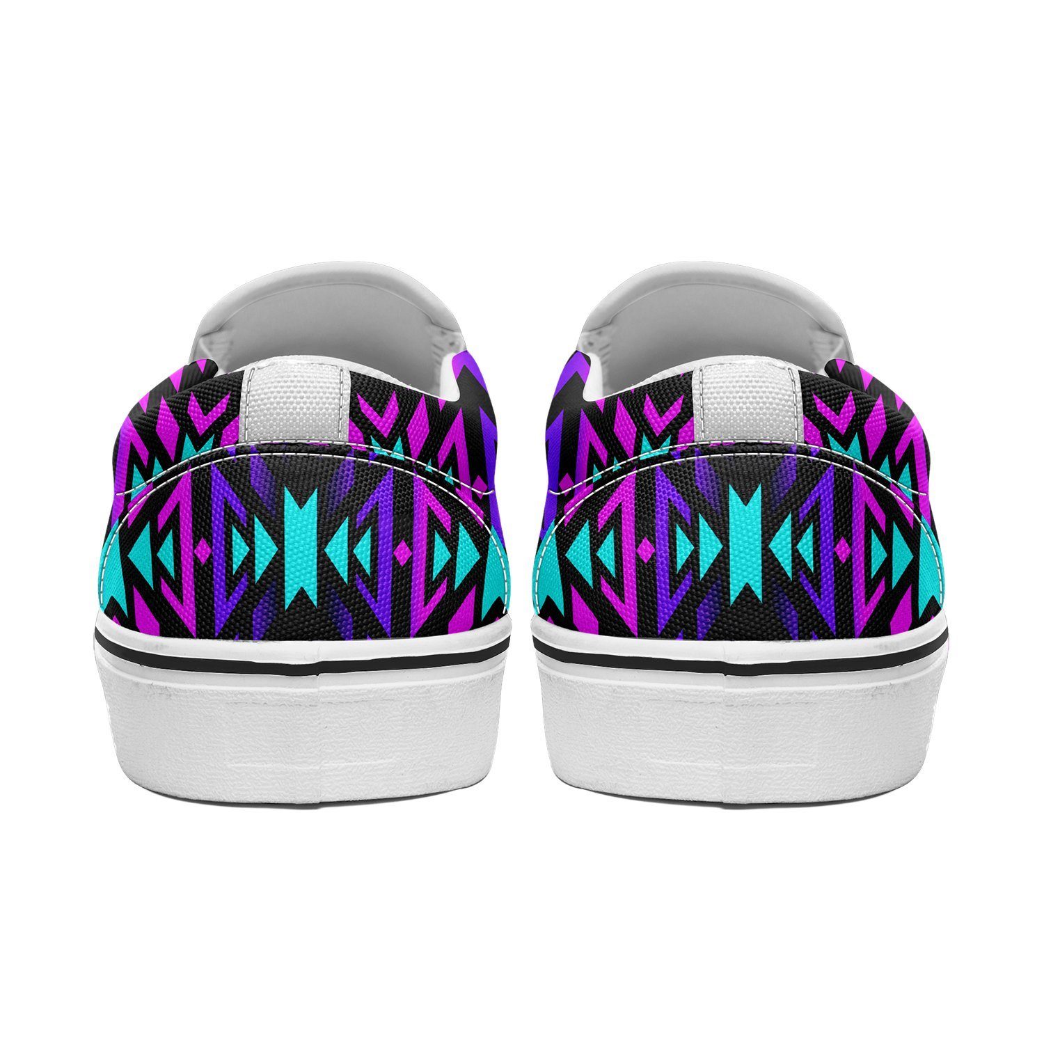 Black Fire Winter Sunset Otoyimm Kid's Canvas Slip On Shoes 49 Dzine