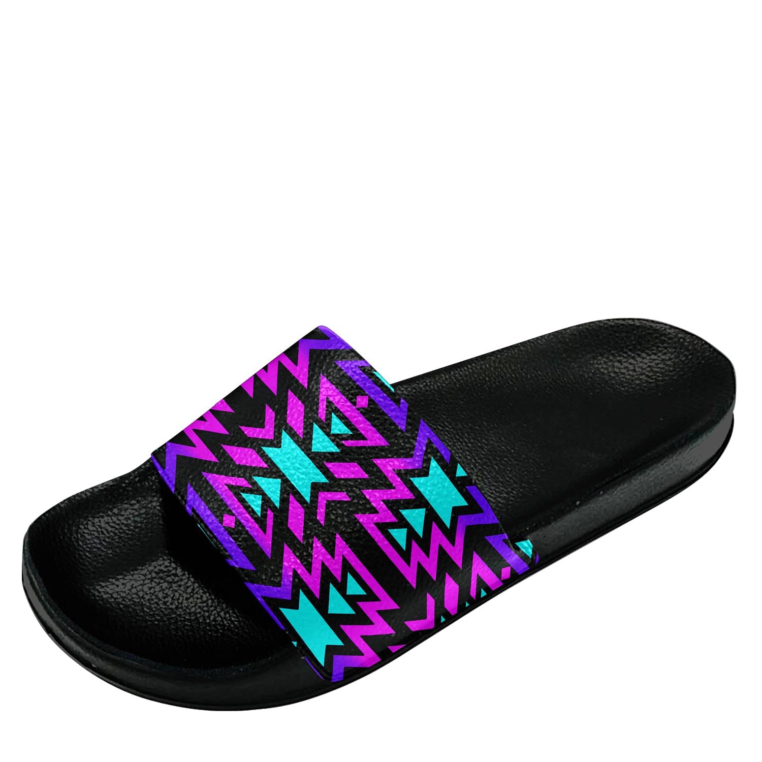 Black Fire Winter Sunset Slide Sandals 49 Dzine