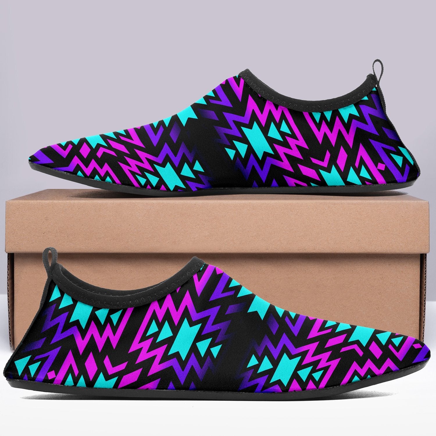 Black Fire Winter Sunset Sockamoccs Slip On Shoes 49 Dzine