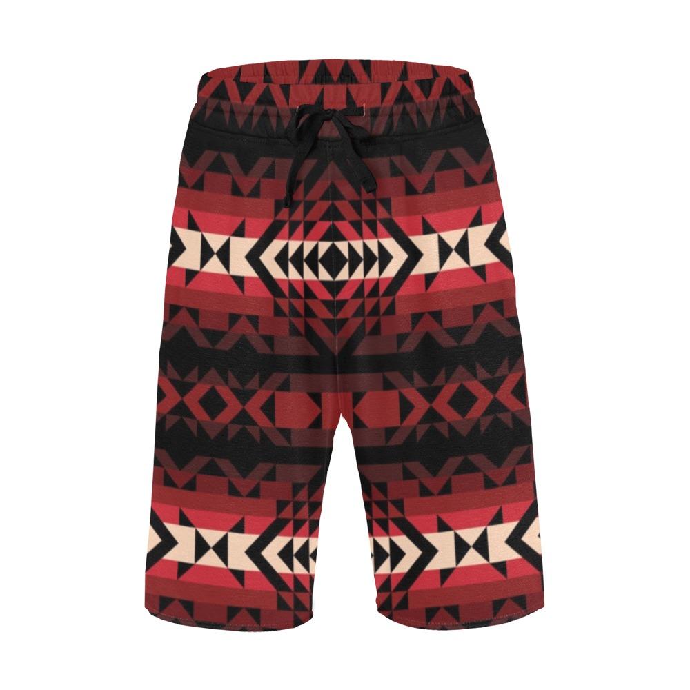 Black Rose Men's All Over Print Casual Shorts (Model L23) short e-joyer