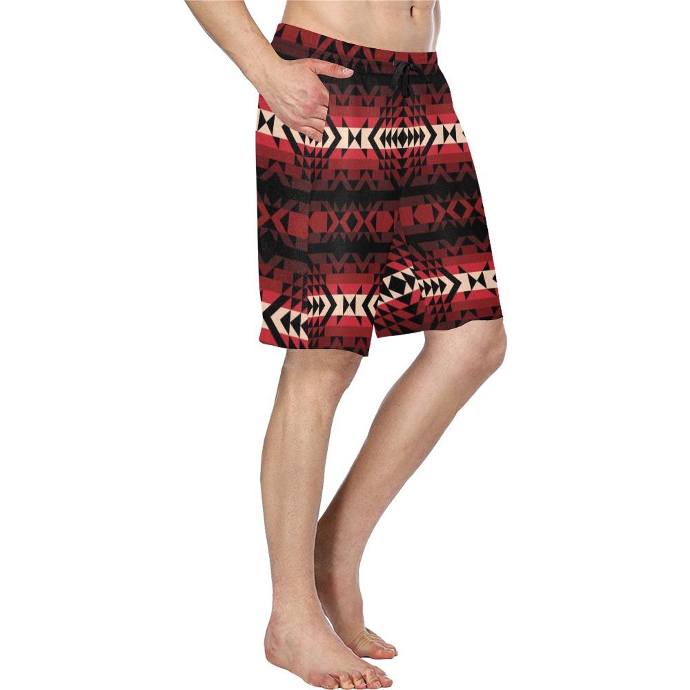 Black Rose Men's All Over Print Casual Shorts (Model L23) short e-joyer