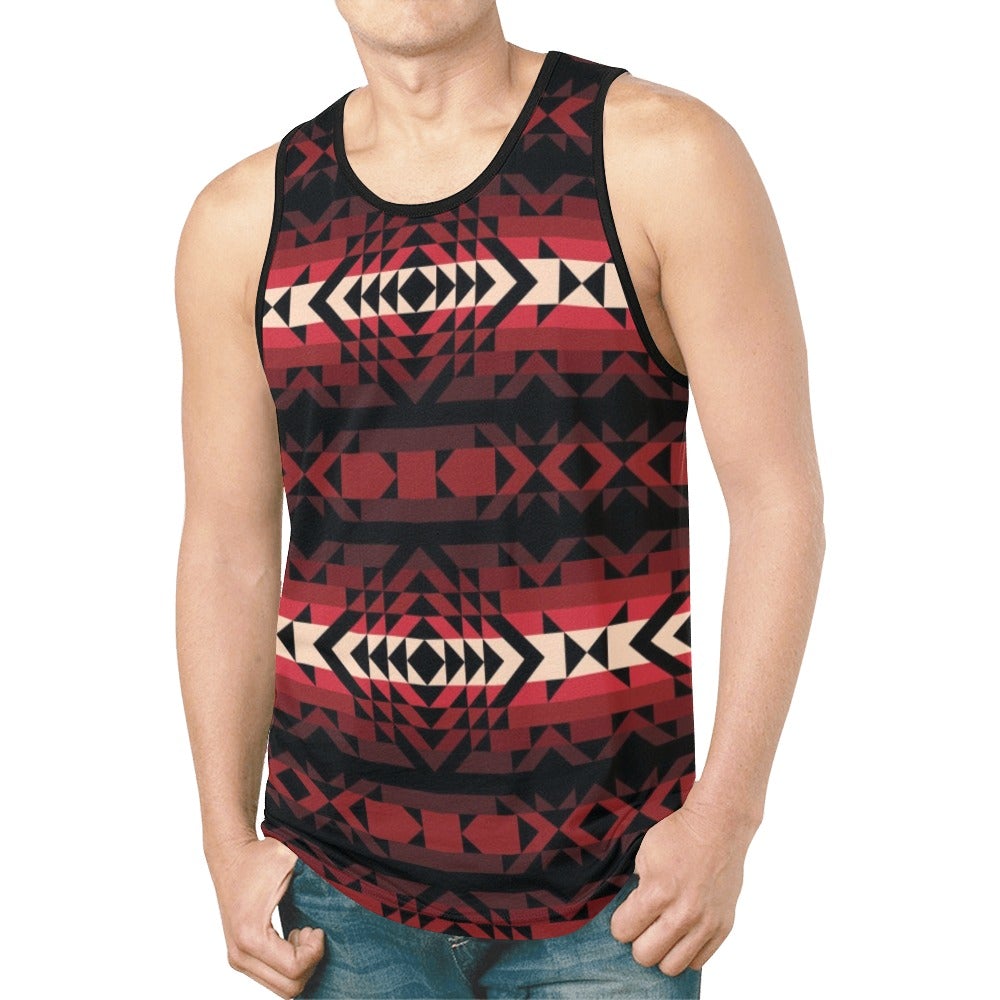 Black Rose New All Over Print Tank Top for Men (Model T46) New All Over Print Tank Top for Men (T46) e-joyer
