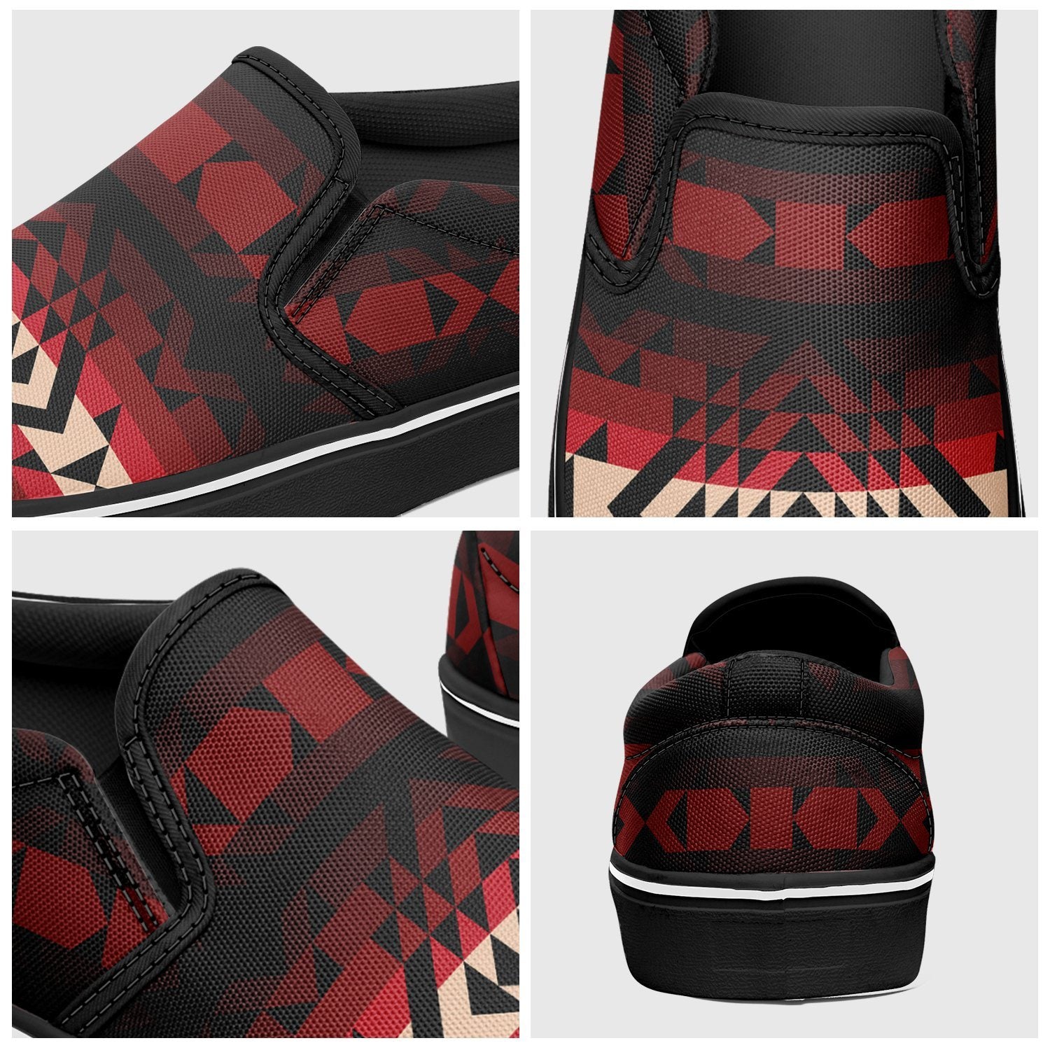 Black Rose Otoyimm Canvas Slip On Shoes otoyimm Herman