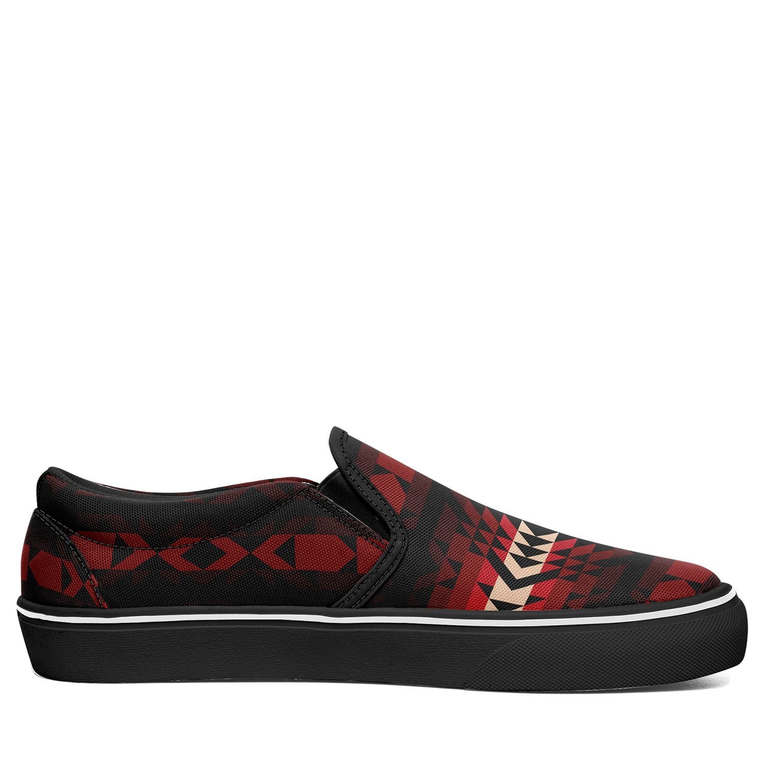 Black Rose Otoyimm Kid's Canvas Slip On Shoes otoyimm Herman