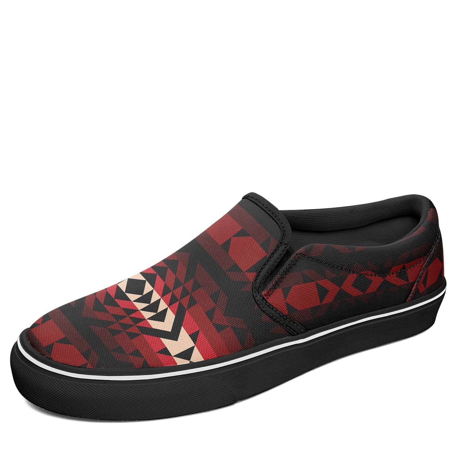 Black Rose Otoyimm Kid's Canvas Slip On Shoes otoyimm Herman