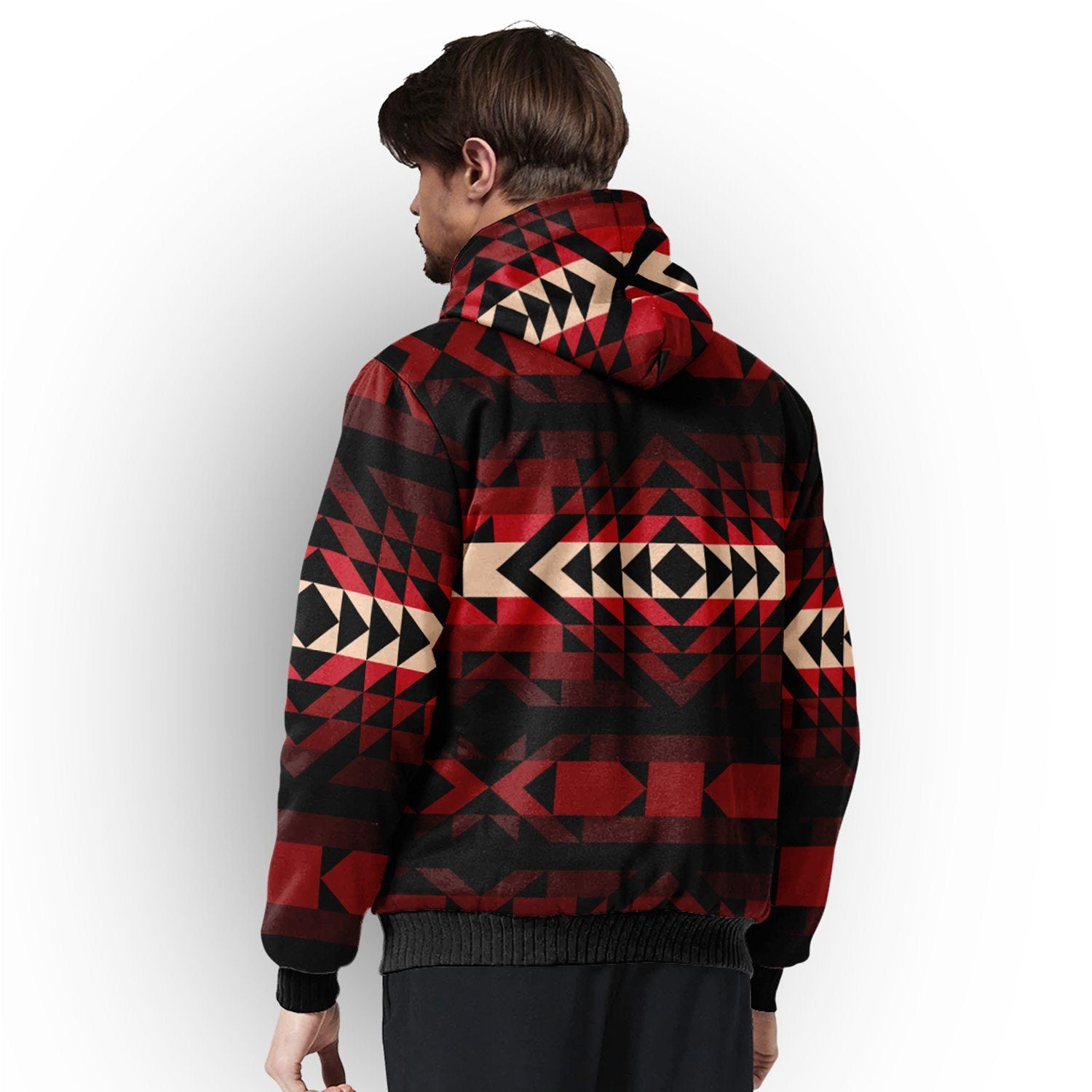 Black Rose Sherpa Hoodie hoodie Herman