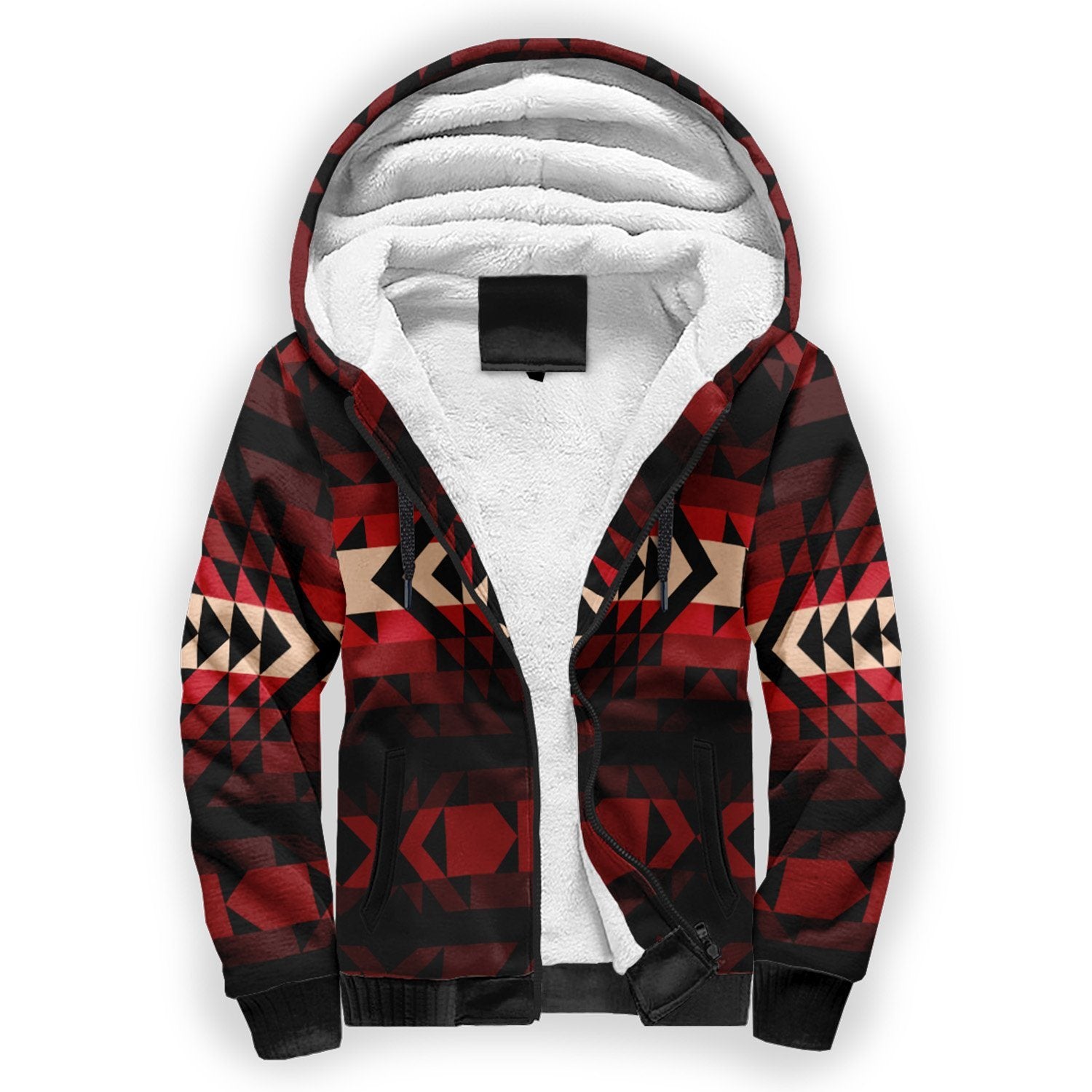 Black Rose Sherpa Hoodie hoodie Herman