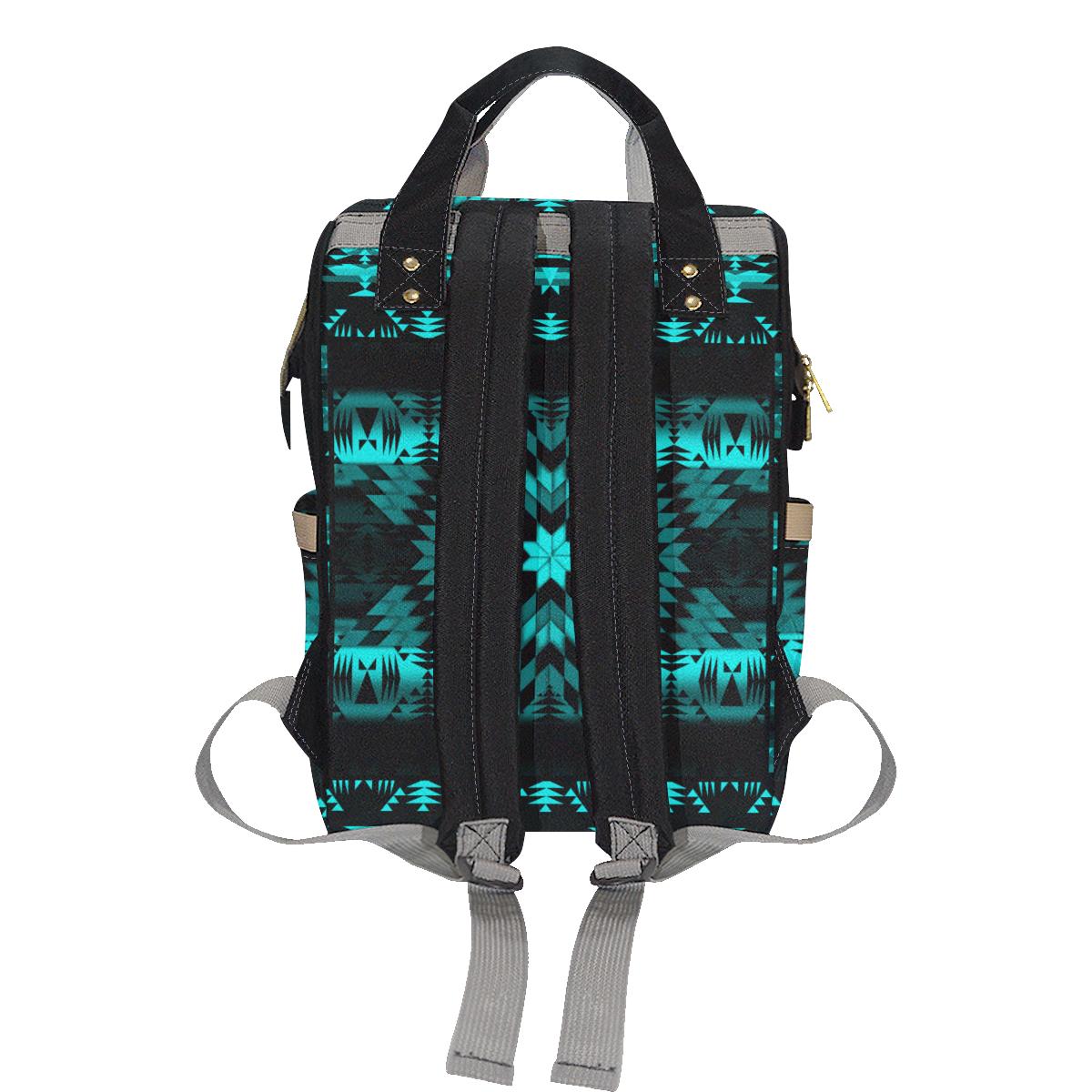 Black Sky Star Multi-Function Diaper Backpack (Model 1688) Diaper Backpack (1688) e-joyer