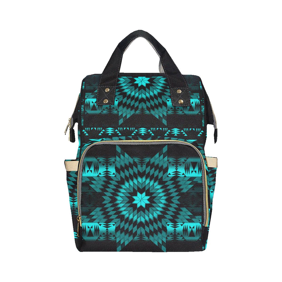 Black Sky Star Multi-Function Diaper Backpack (Model 1688) Diaper Backpack (1688) e-joyer