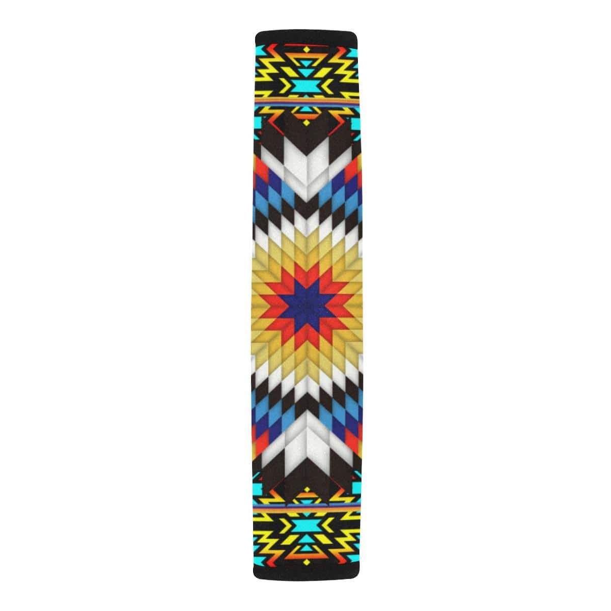 Blackfire and Turquoise Star Car Seat Belt Cover 7''x12.6'' Car Seat Belt Cover 7''x12.6'' e-joyer