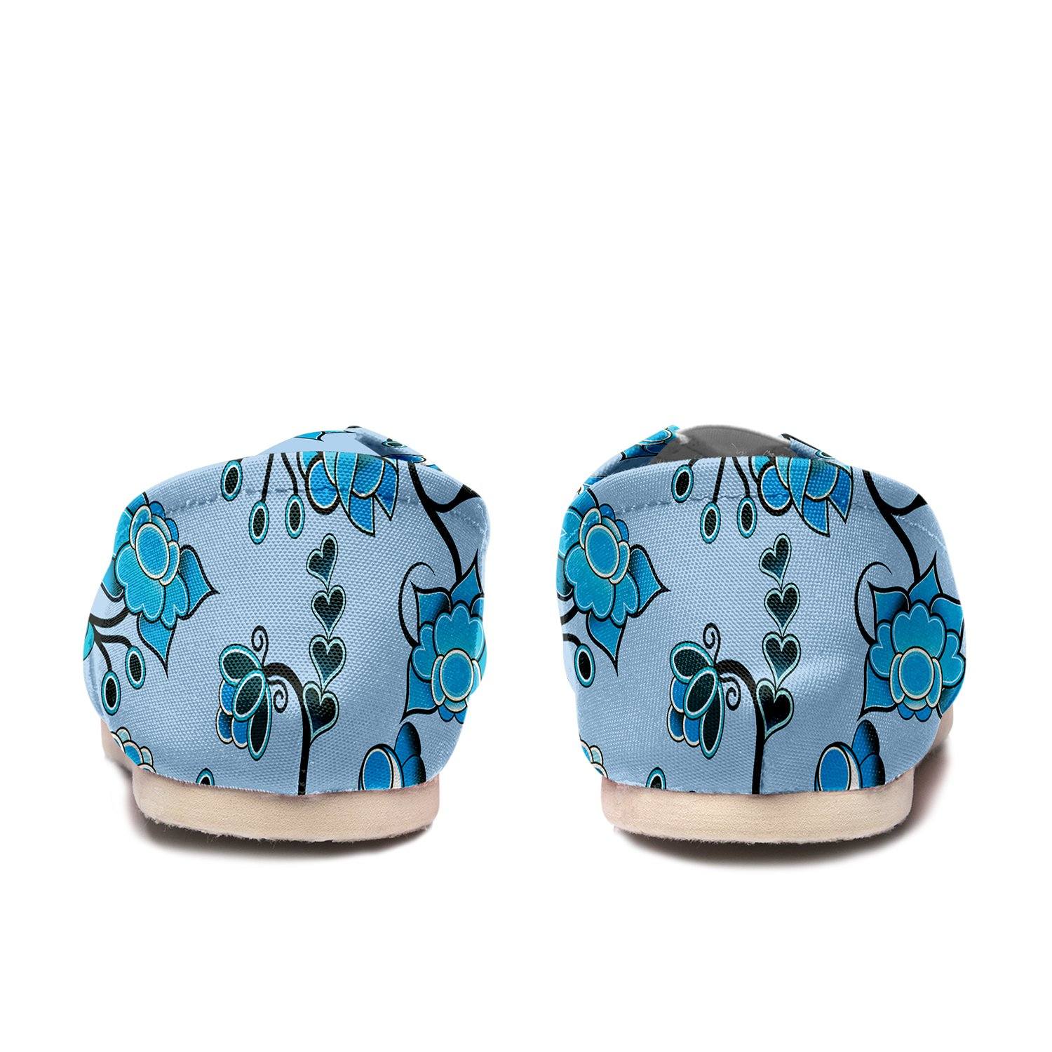 Blue Floral Amour Casual Unisex Slip On Shoe Herman
