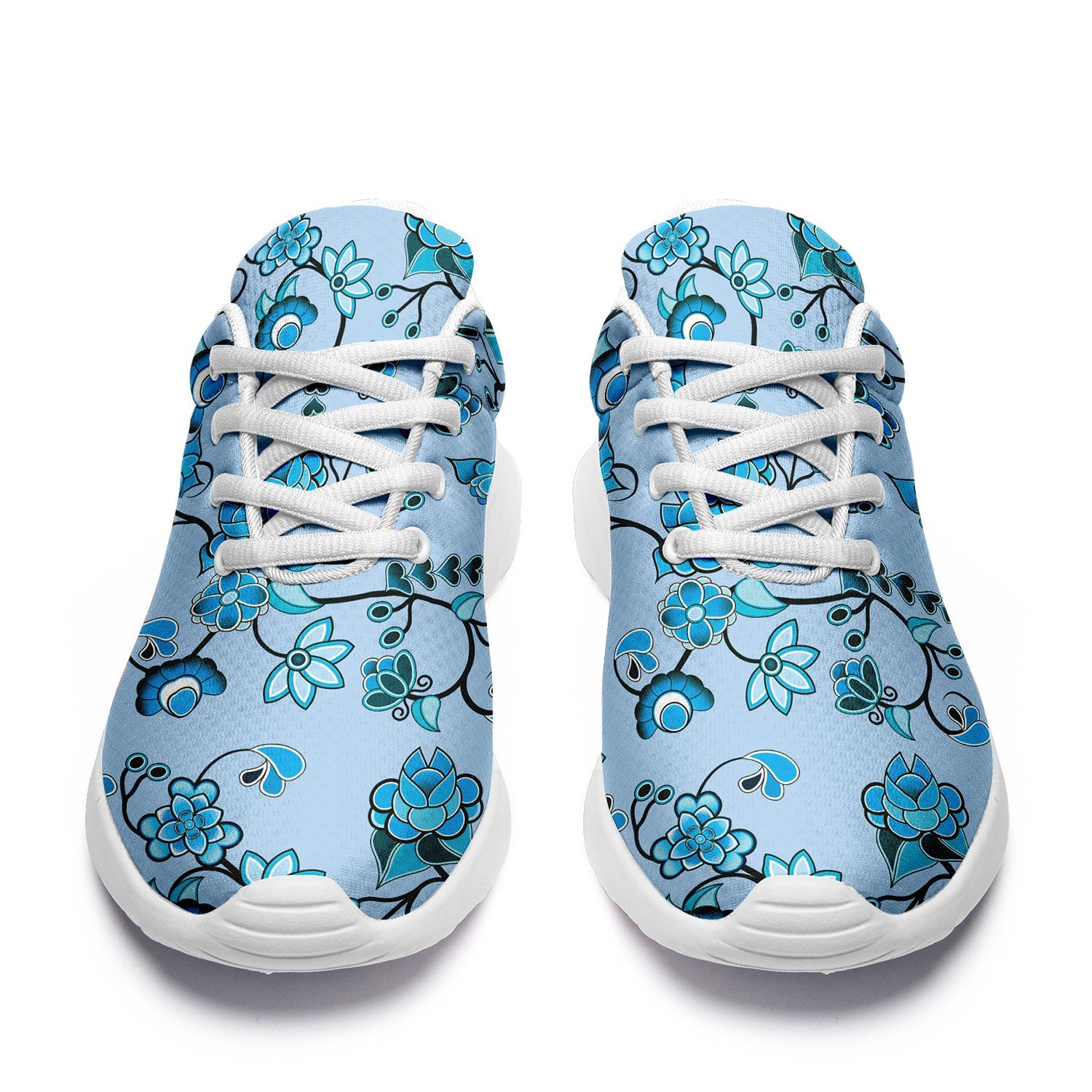 Blue Floral Amour Ikkaayi Sport Sneakers ikkaayi Herman