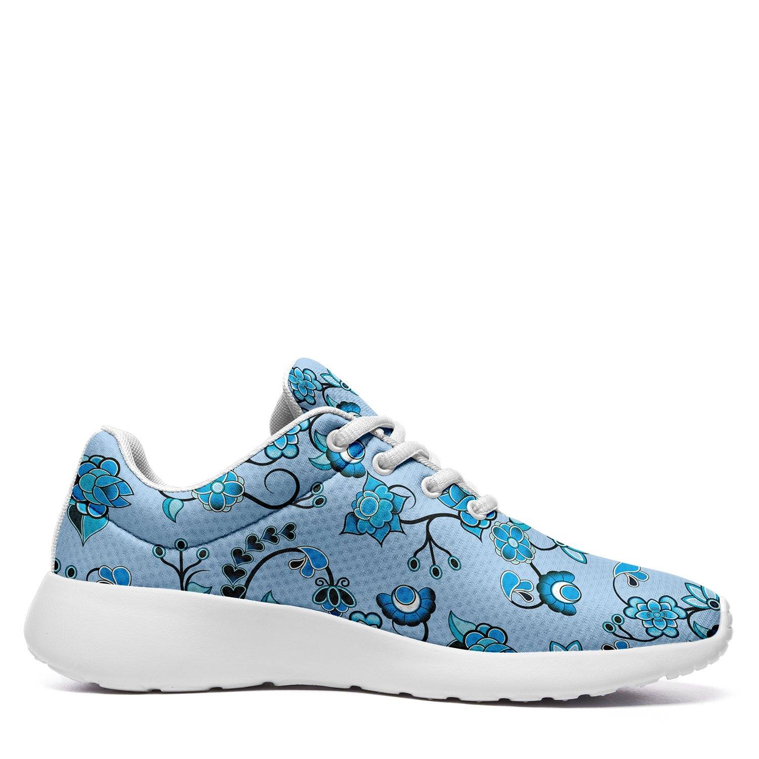 Blue Floral Amour Ikkaayi Sport Sneakers ikkaayi Herman
