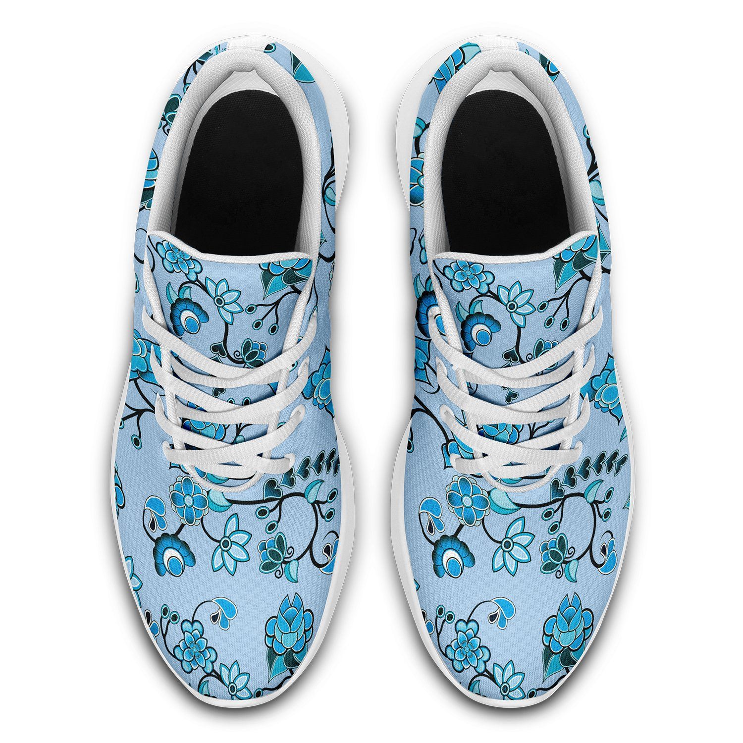 Blue Floral Amour Ikkaayi Sport Sneakers ikkaayi Herman