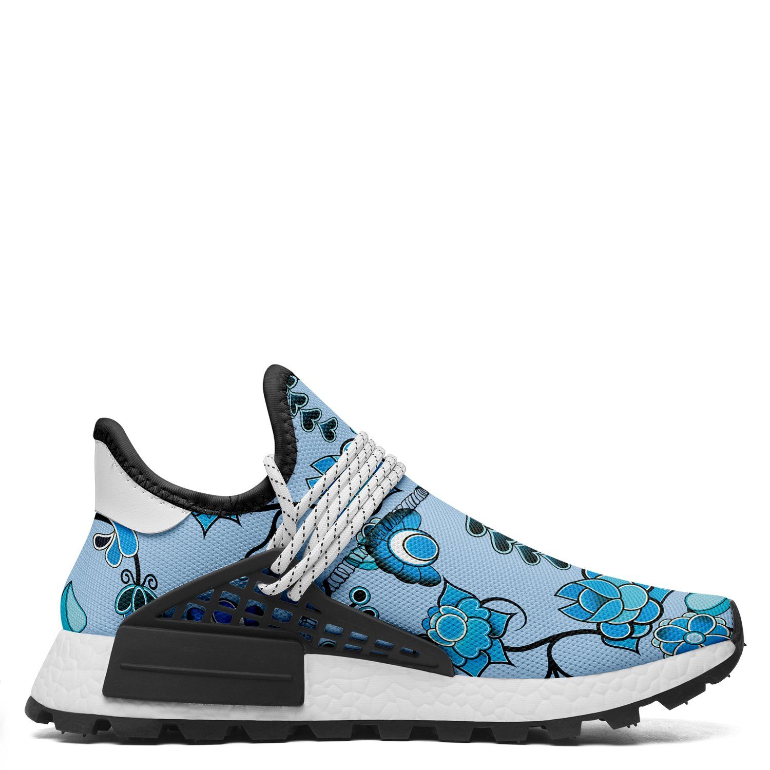 Blue Floral Amour Okaki Sneakers Shoes Herman
