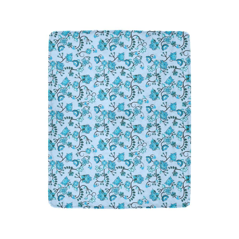 Blue Floral Amour Ultra-Soft Micro Fleece Blanket 40"x50" Ultra-Soft Blanket 40''x50'' e-joyer
