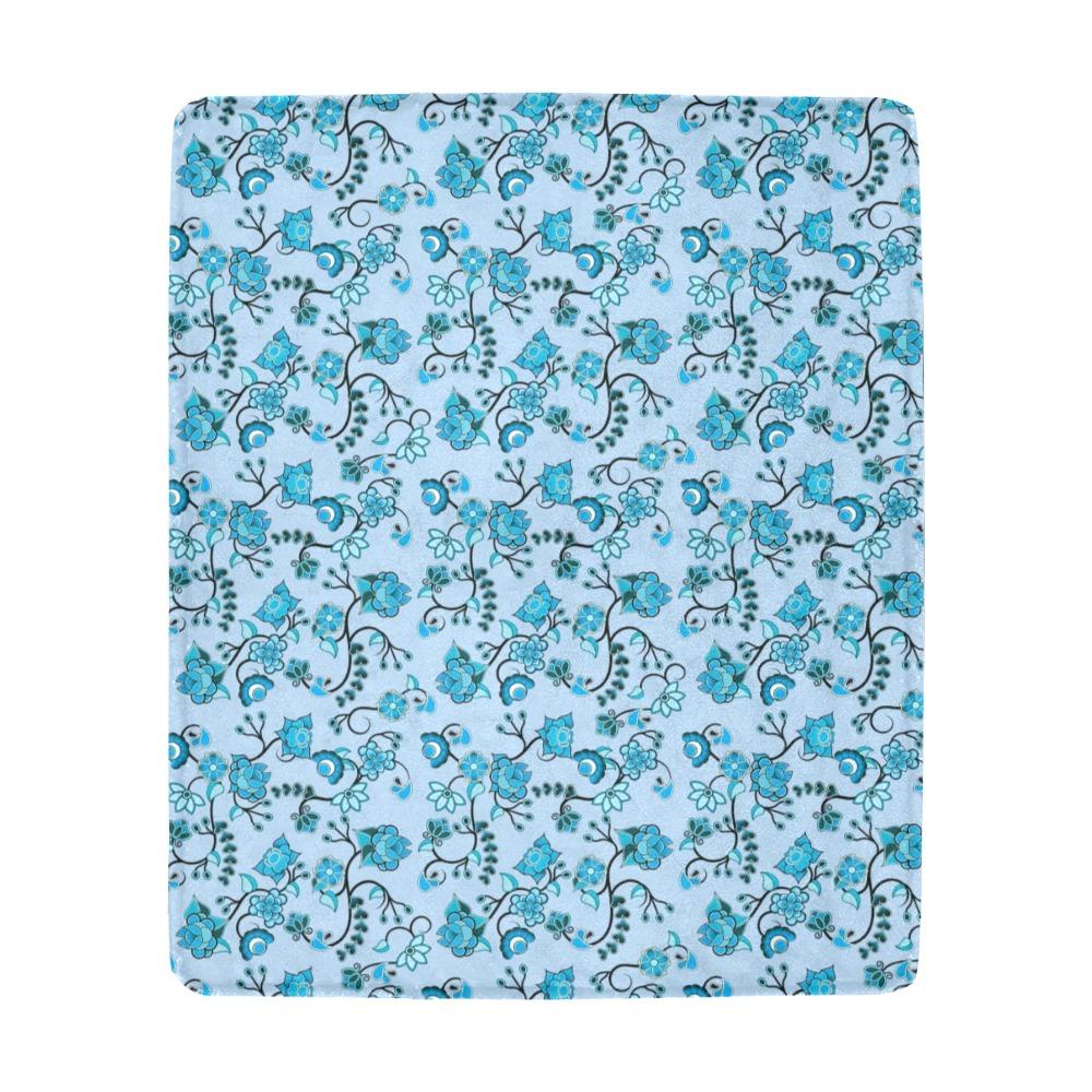Blue Floral Amour Ultra-Soft Micro Fleece Blanket 50"x60" Ultra-Soft Blanket 50''x60'' e-joyer