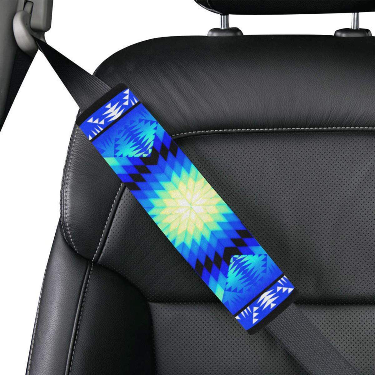 Blue Ridge Star Quilt Car Seat Belt Cover 7''x12.6'' Car Seat Belt Cover 7''x12.6'' e-joyer