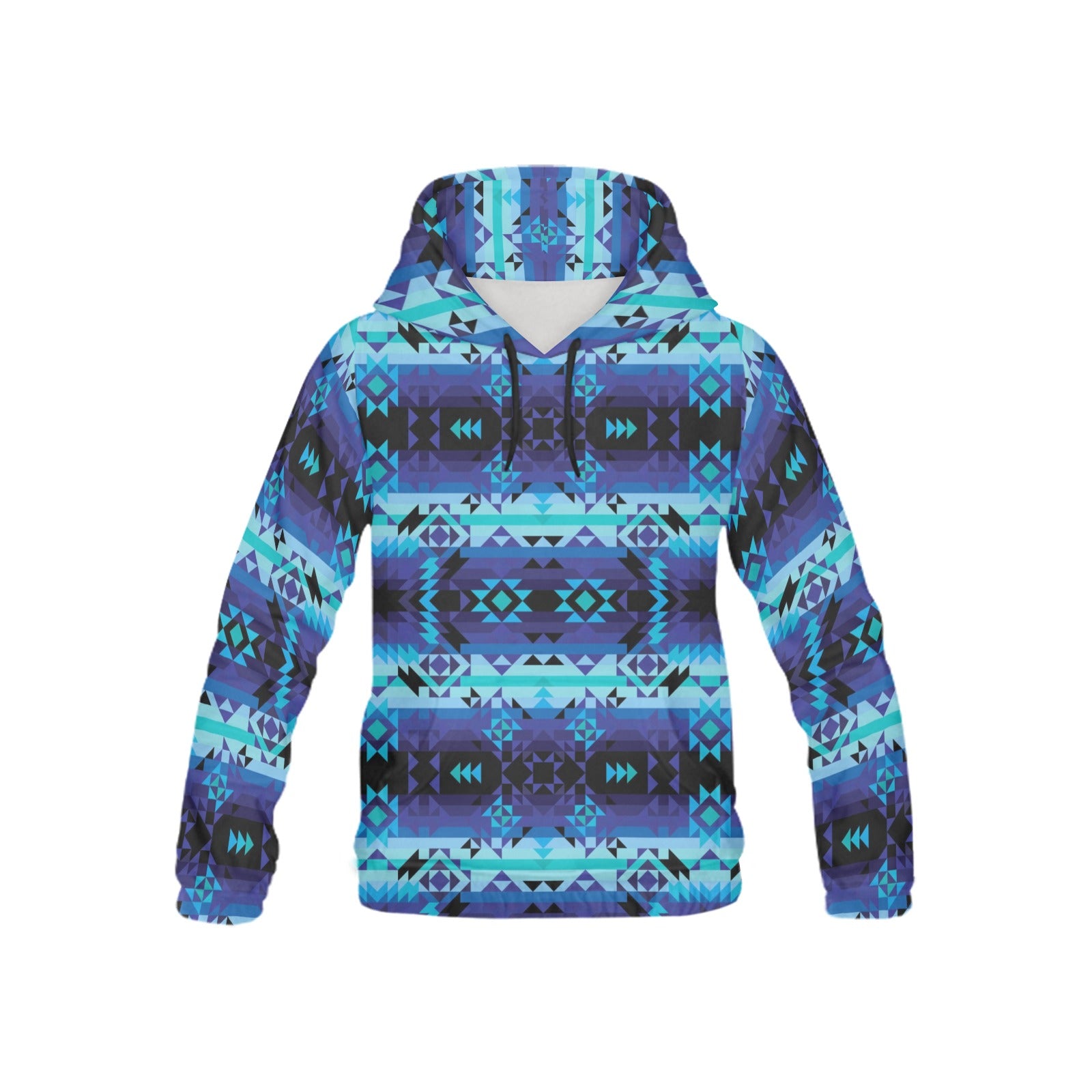 Blue Star All Over Print Hoodie for Kid (USA Size) (Model H13) All Over Print Hoodie for Kid (H13) e-joyer