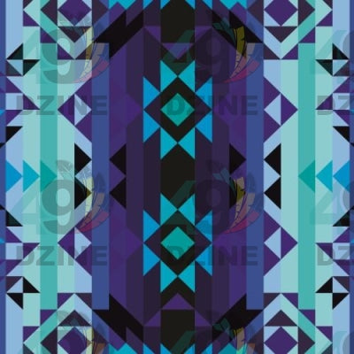 Blue Star Satin Fabric 49DzineStore