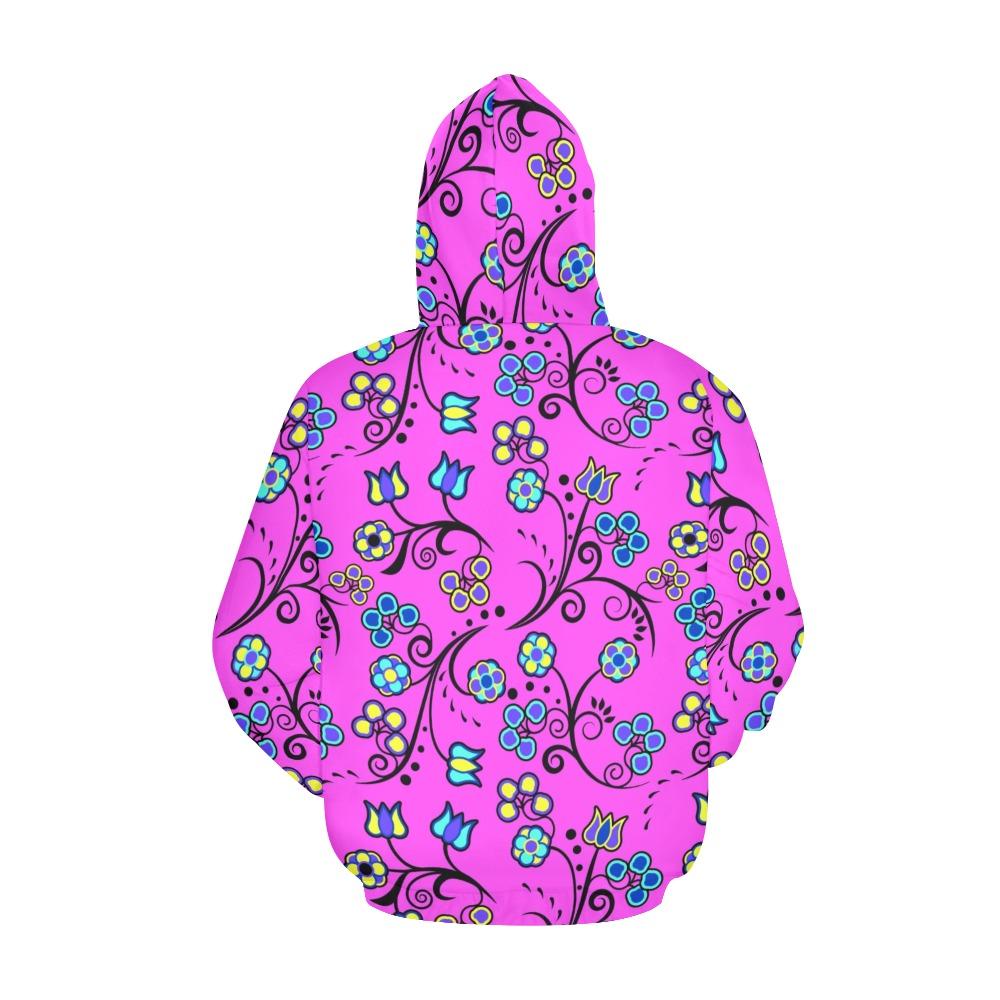 Blue Trio Bubblegum All Over Print Hoodie for Women (USA Size) (Model H13) All Over Print Hoodie for Women (H13) e-joyer