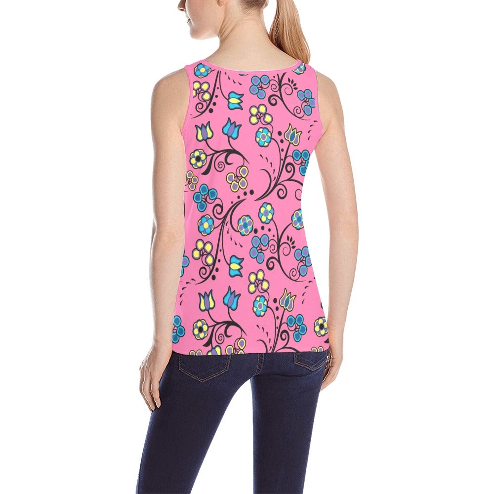 Blue Trio Bubblegum All Over Print Tank Top for Women (Model T43) All Over Print Tank Top for Women (T43) e-joyer