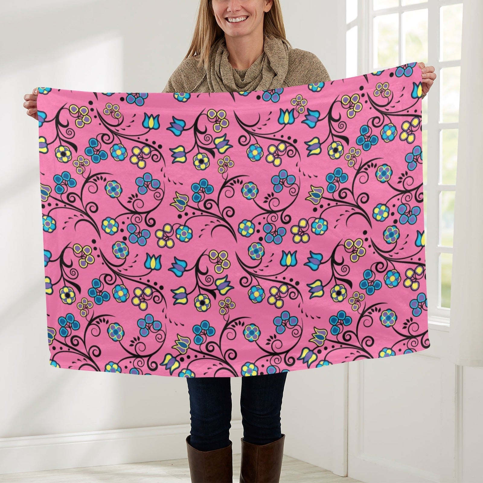 Blue Trio Bubblegum Baby Blanket 30"x40" Baby Blanket 30"x40" e-joyer