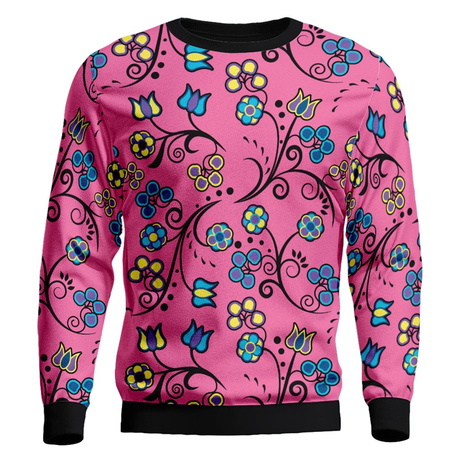 Blue Trio Bubblegum Unisex Crewneck Long Sleeve Top 49 Dzine