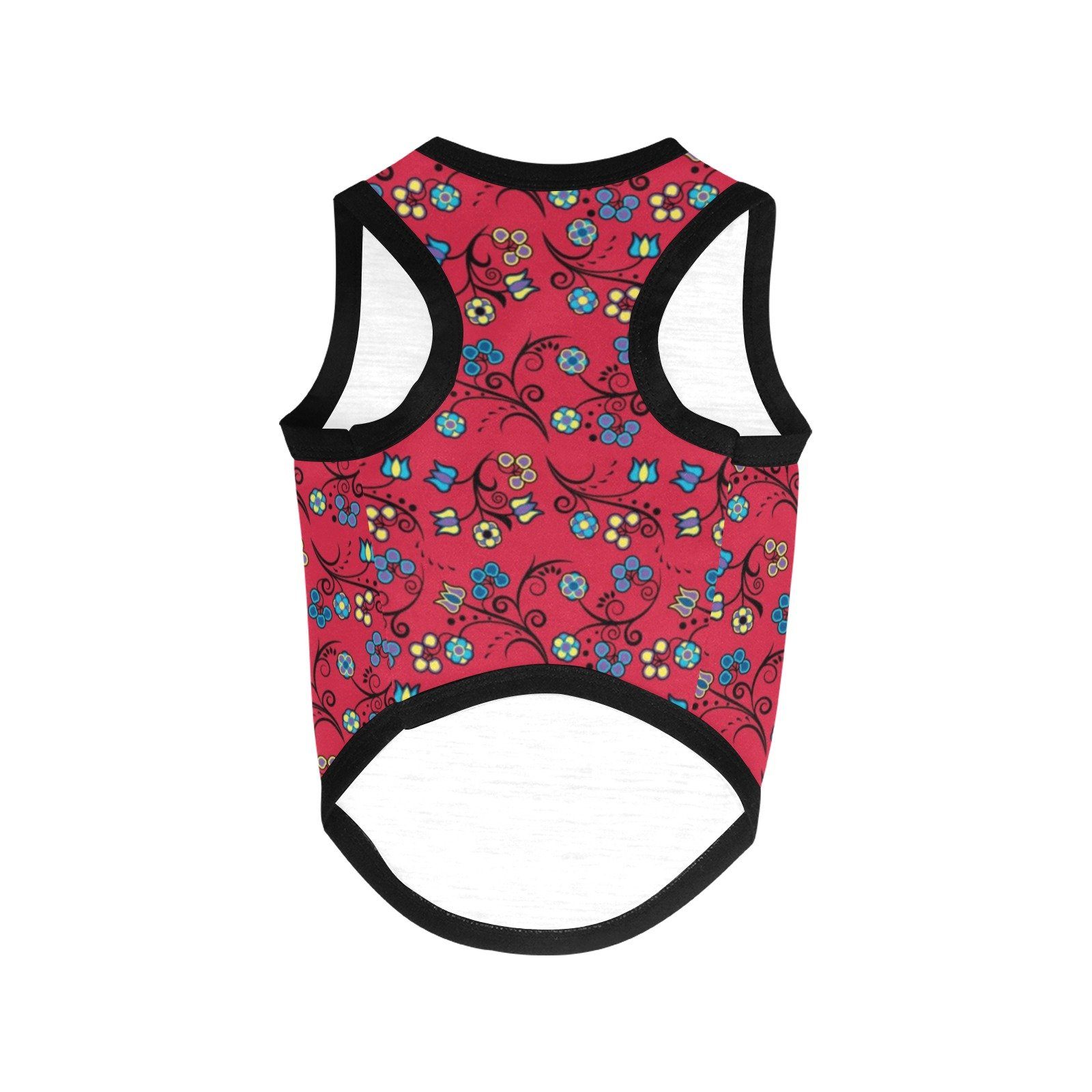 Blue Trio Cardinal All Over Print Pet Tank Top Pet Tank Top e-joyer