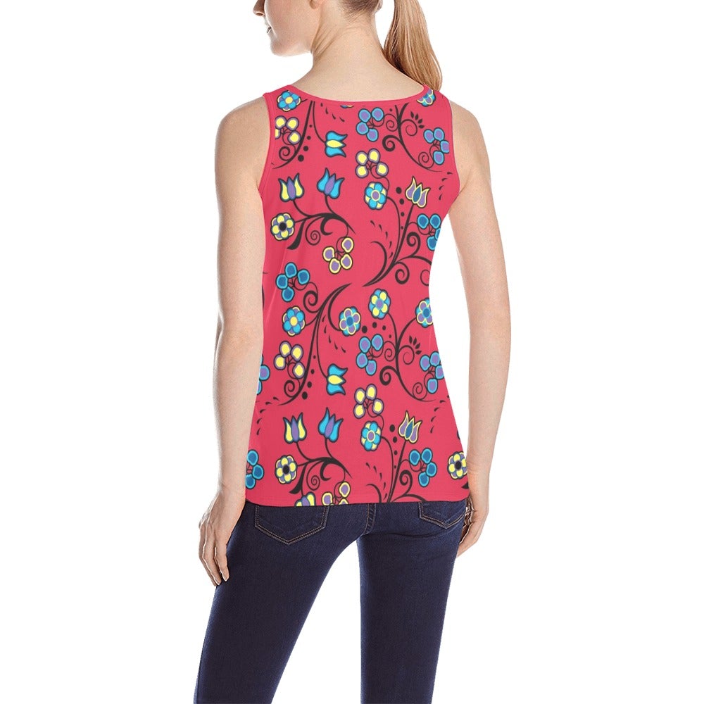 Blue Trio Cardinal All Over Print Tank Top for Women (Model T43) All Over Print Tank Top for Women (T43) e-joyer
