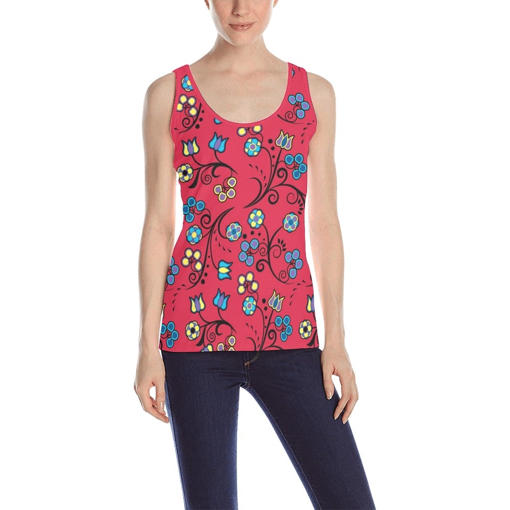 Blue Trio Cardinal All Over Print Tank Top for Women (Model T43) All Over Print Tank Top for Women (T43) e-joyer