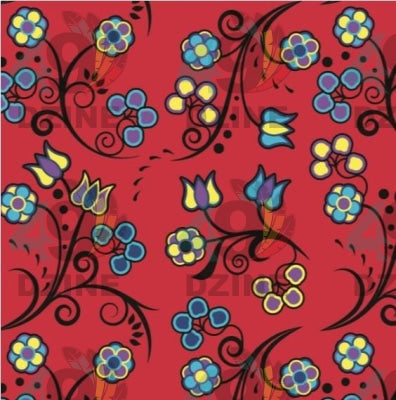 Blue Trio Cardinal Satin Fabric 49DzineStore