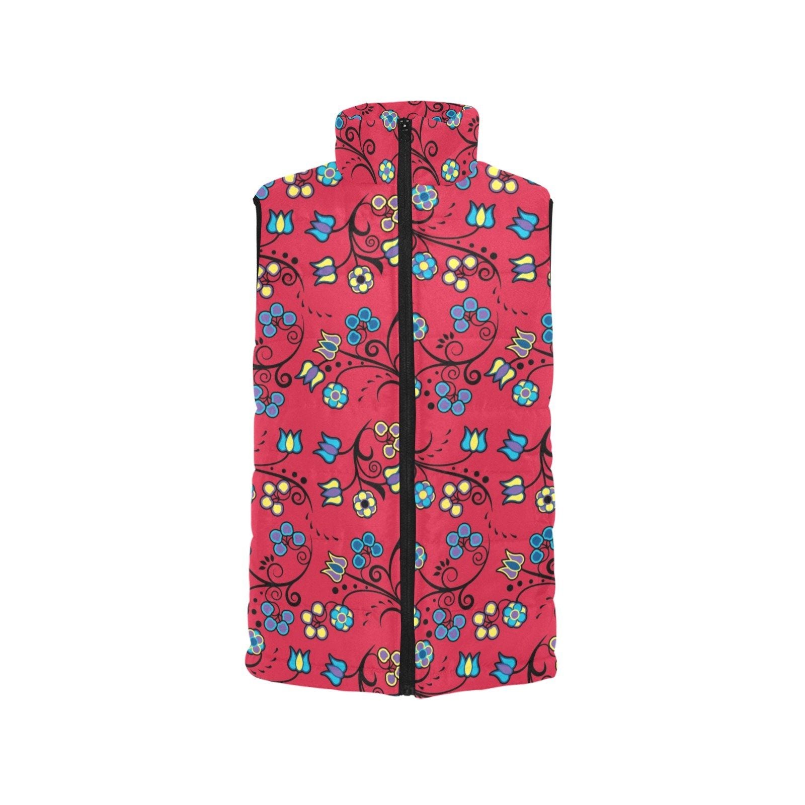 Blue Trio Cardinal Women's Padded Vest Jacket (Model H44) Women's Padded Vest Jacket (H44) e-joyer