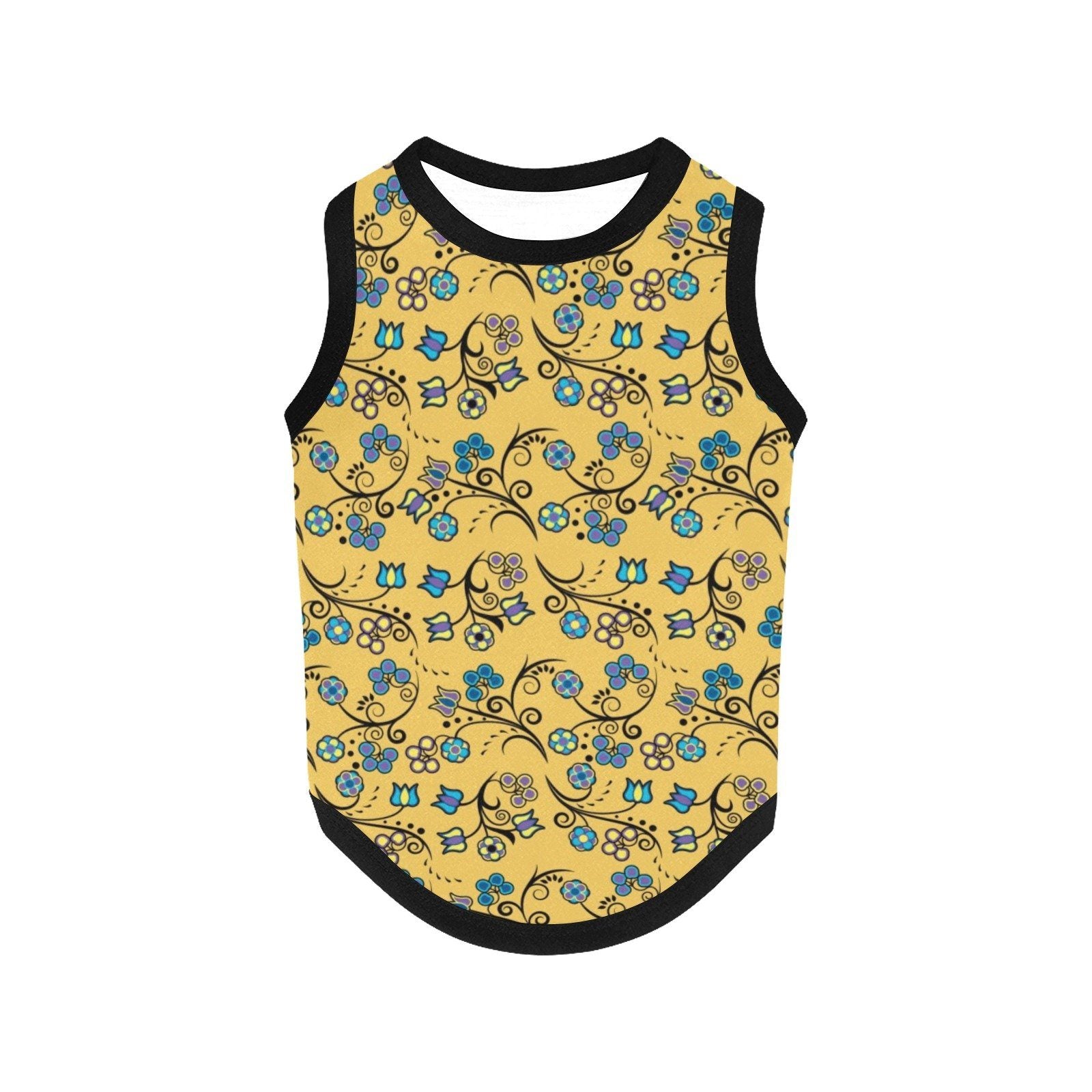 Blue Trio Tuscan All Over Print Pet Tank Top Pet Tank Top e-joyer