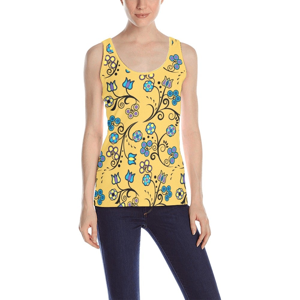 Blue Trio Tuscan All Over Print Tank Top for Women (Model T43) All Over Print Tank Top for Women (T43) e-joyer