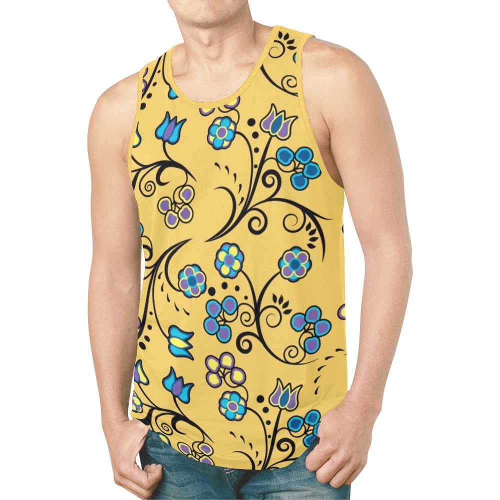 Blue Trio Tuscan New All Over Print Tank Top for Men (Model T46) New All Over Print Tank Top for Men (T46) e-joyer