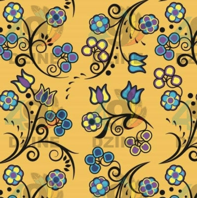 Blue Trio Tuscan Satin Fabric 49DzineStore