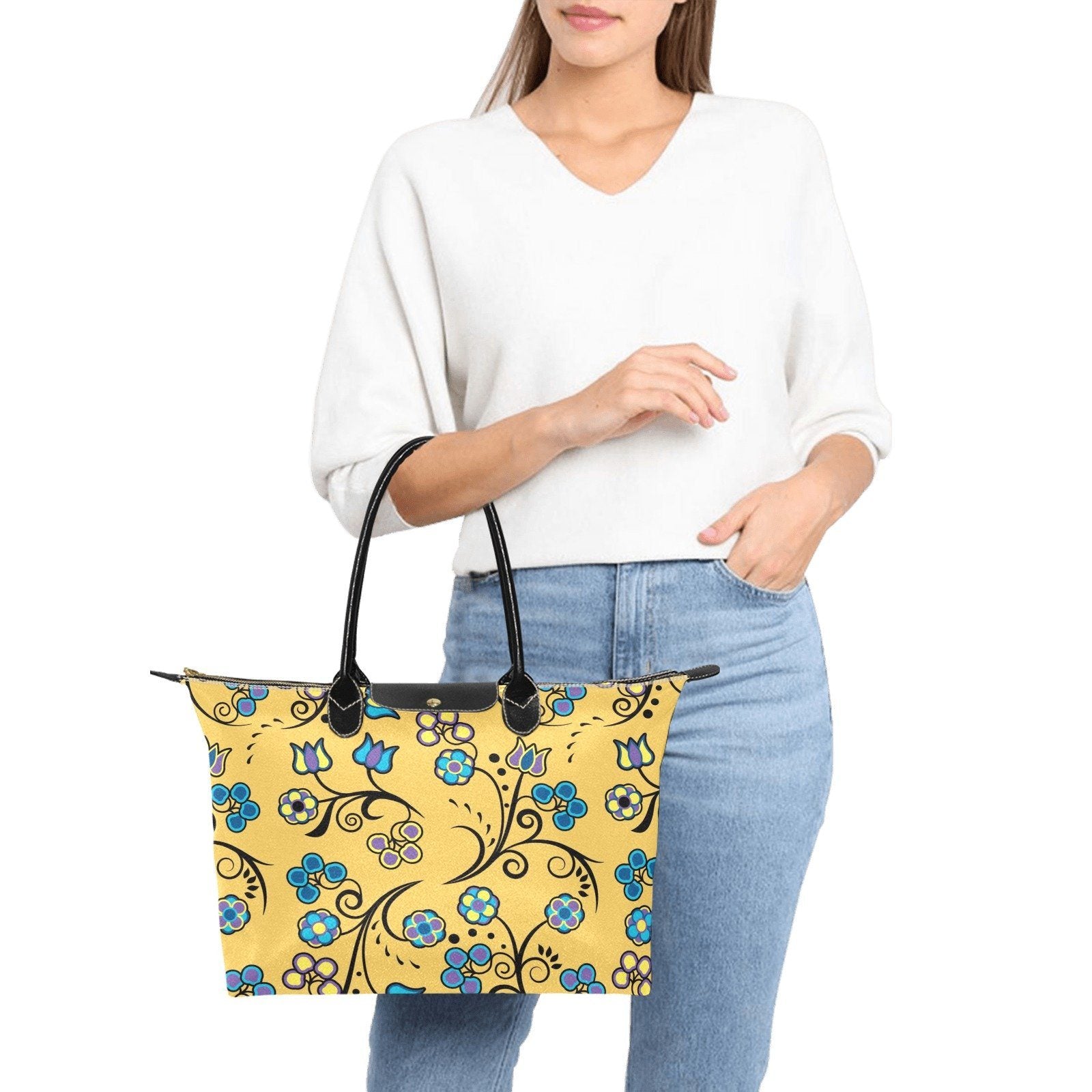 Blue Trio Tuscan Single-Shoulder Lady Handbag (Model 1714) bag e-joyer