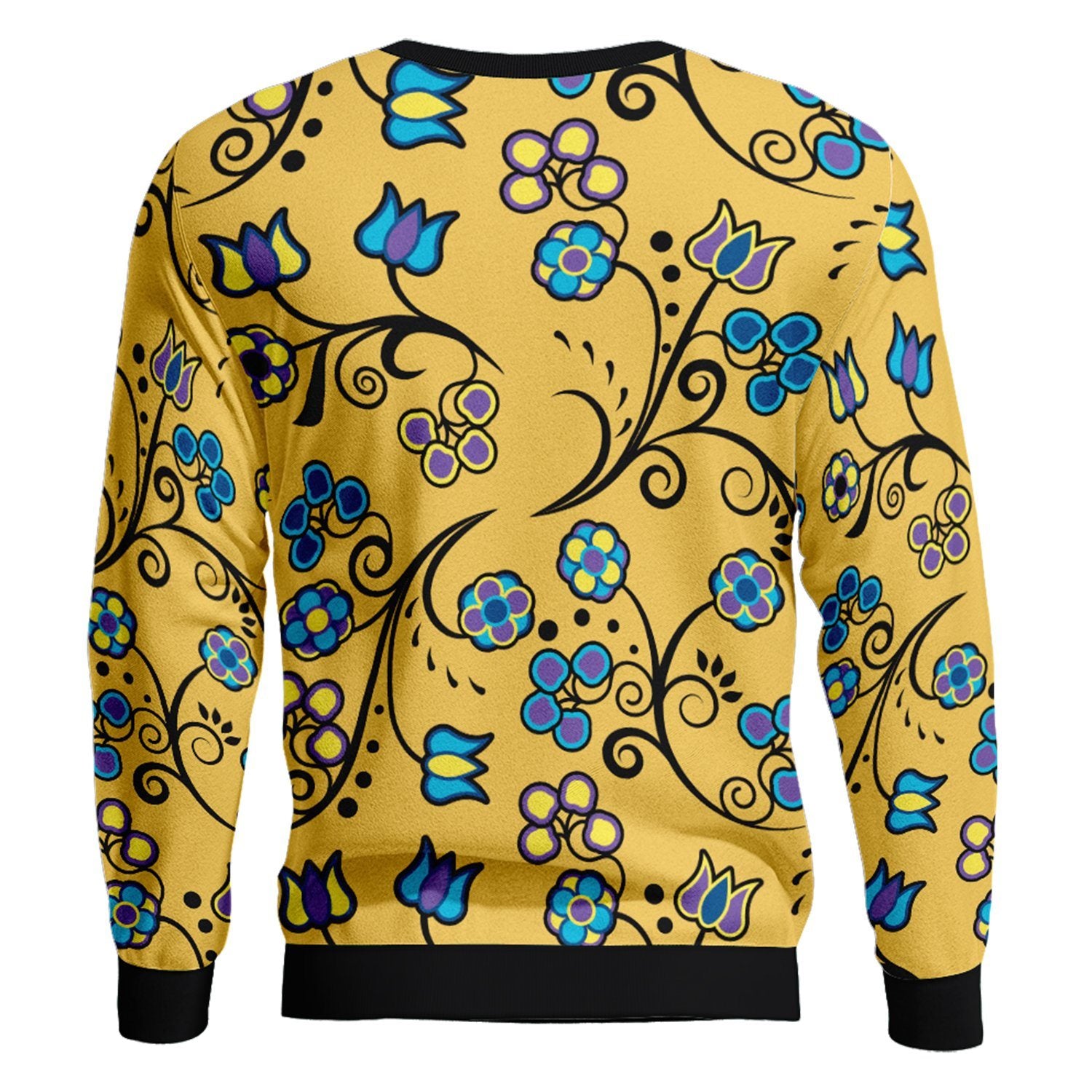 Blue Trio Tuscan Unisex Crewneck Long Sleeve Top 49 Dzine