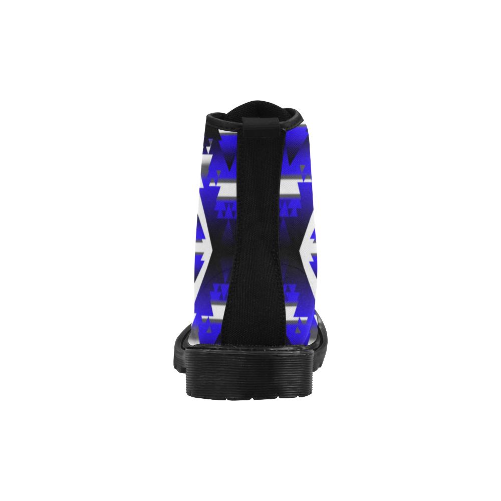 Blue Winter Camp Boots for Men (Black) (Model 1203H) Martin Boots for Men (Black) (1203H) e-joyer