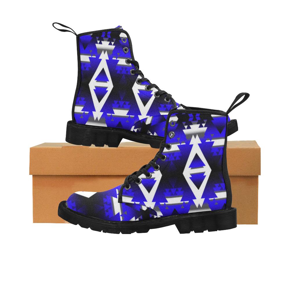 Blue Winter Camp Boots for Men (Black) (Model 1203H) Martin Boots for Men (Black) (1203H) e-joyer