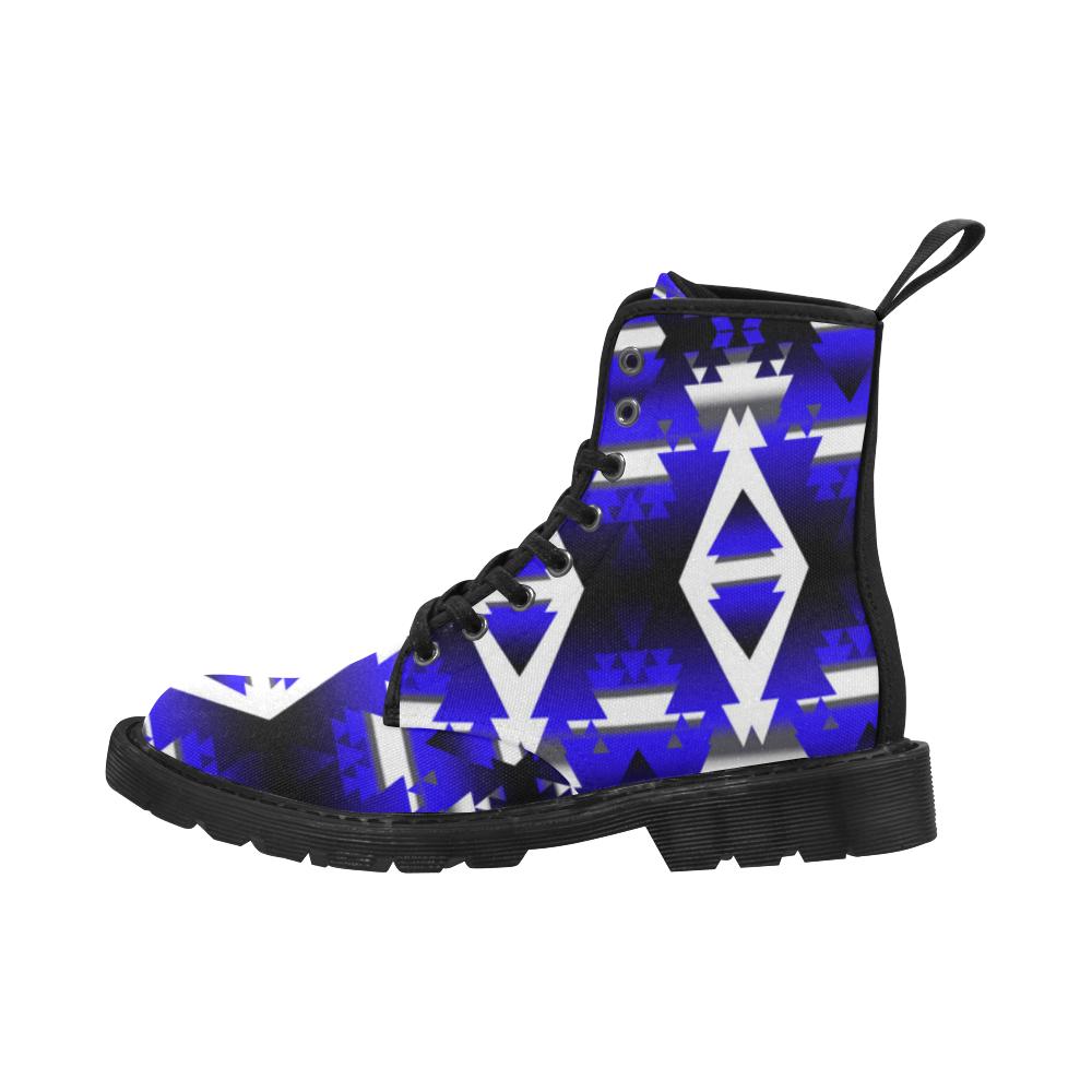 Blue Winter Camp Boots for Men (Black) (Model 1203H) Martin Boots for Men (Black) (1203H) e-joyer