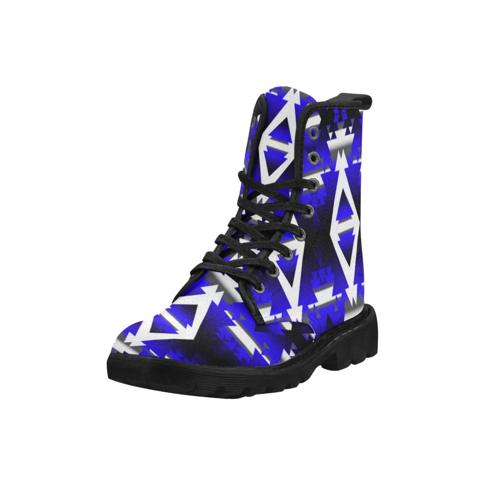 Blue Winter Camp Boots for Men (Black) (Model 1203H) Martin Boots for Men (Black) (1203H) e-joyer