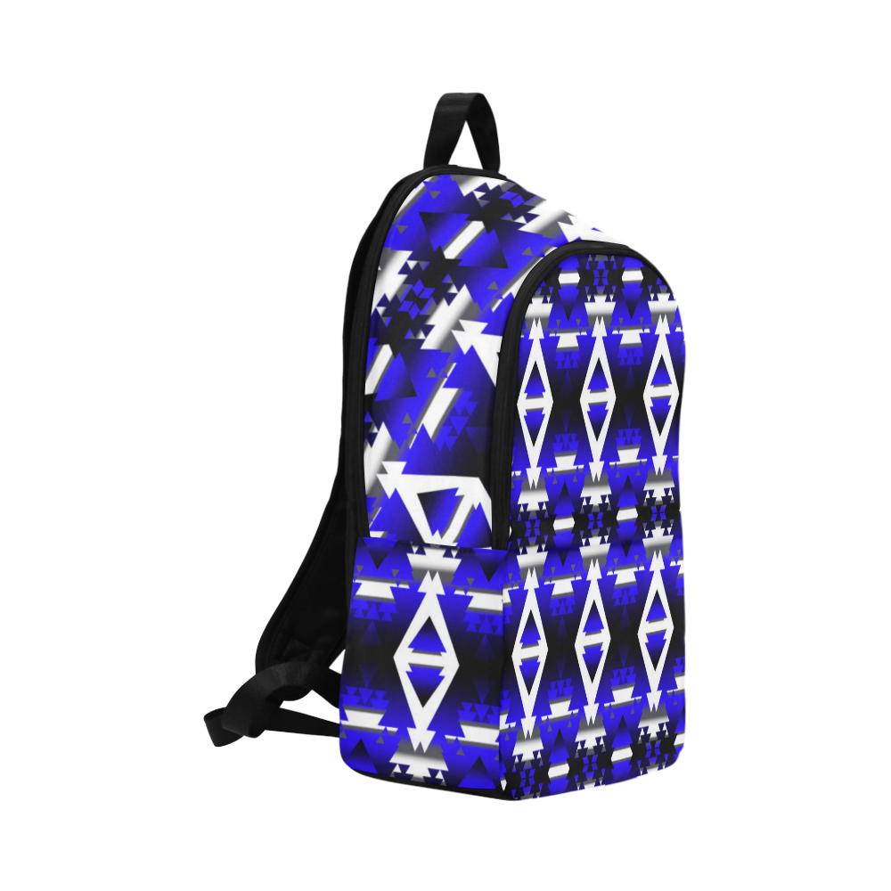 Blue Winter Camp Fabric Backpack for Adult (Model 1659) Casual Backpack for Adult (1659) e-joyer