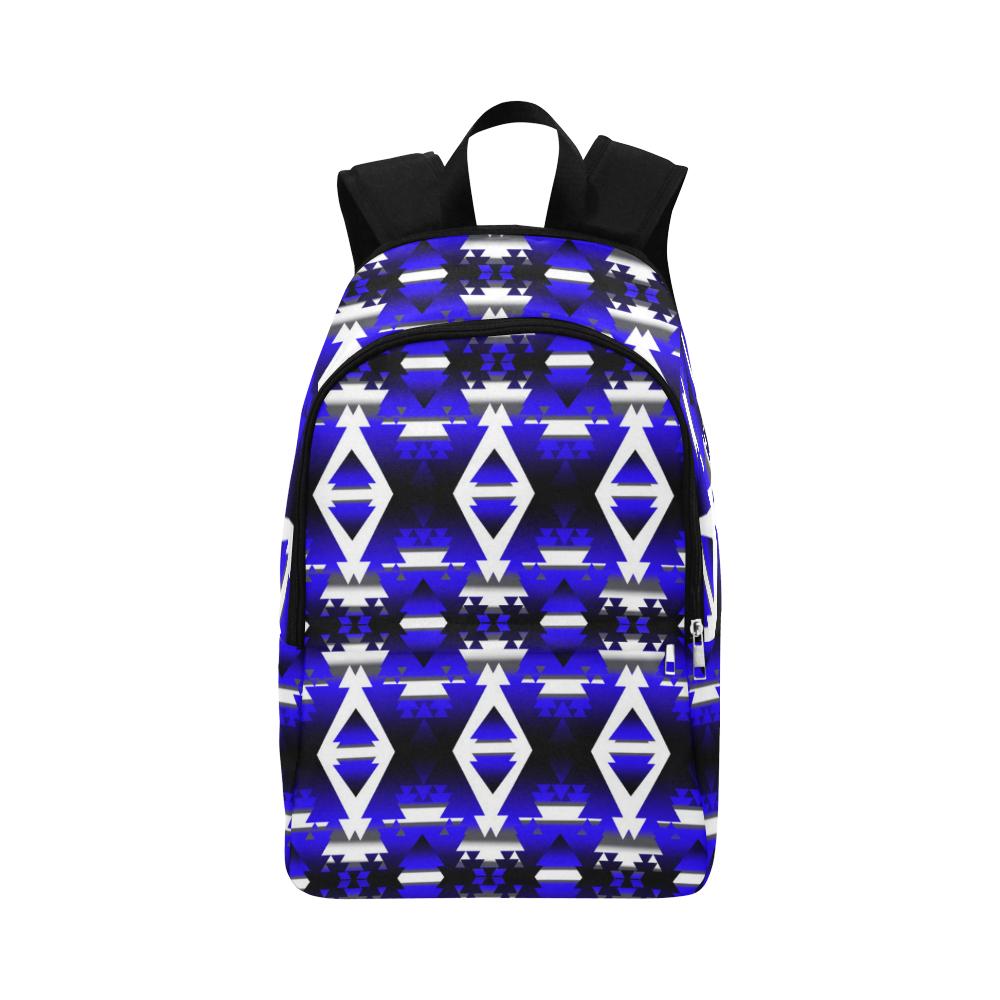 Blue Winter Camp Fabric Backpack for Adult (Model 1659) Casual Backpack for Adult (1659) e-joyer