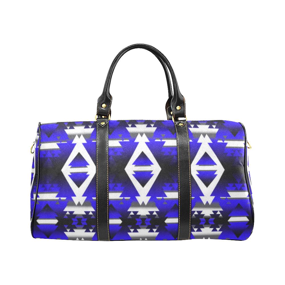 Blue Winter Camp New Waterproof Travel Bag/Small (Model 1639) Waterproof Travel Bags (1639) e-joyer